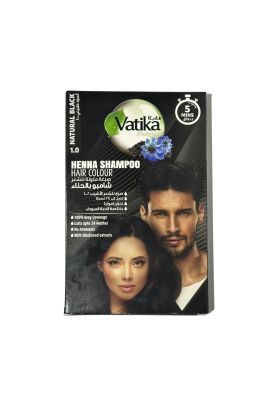 Vatika Henna Colour Shampoo Black 20 ml X Sachets