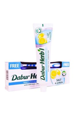 Pasta Dental Herb'l Sal & Limón + Cepillo de Dientes 150gr