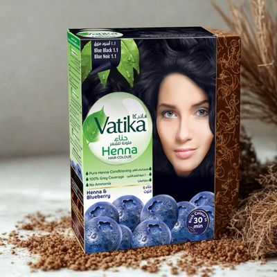 Imagen 2 del producto Vatika Henna Negro Azulado 10 gr 6 sachets