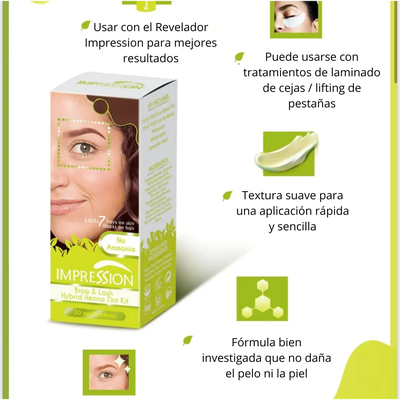 Imagen 2 del producto Impression Tintura Cejas y Pestañas Castaño Oscuro 15ml