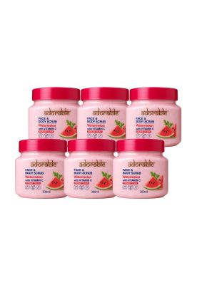 Pack Adorable 6 Exfoliantes Sandía & Vit C 300 ml