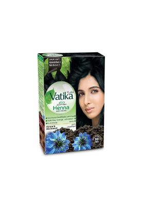 Vatika Henna Tintura Coloración Negro 6 Sachets