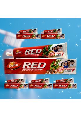 Imagen 2 del producto Pack 6 uds Pasta Dental Dabur Red 200gr