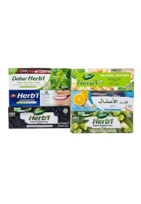 Pack #2 (6 Uds) Pasta Dental Dabur Herbal 150gr