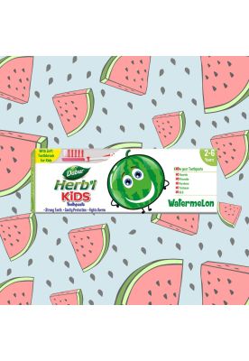 Imagen 2 del producto Dabur Herbal Plus Kids Pasta Dental Sandía 50 gr + Cepillo