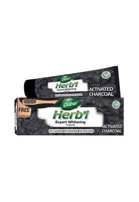 Imagen 1 del producto Dabur Herb'l Pasta Dental Carbón Activado + Cepillo de Dientes 150 ML