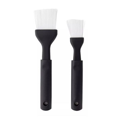 Pack 2 Piezas Brochas Cocina Resistente Calor Cerdas Blancas