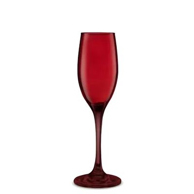 Imagen 2 del producto Set 4 Copas Flute Champagne Rojas 180mL Allegra