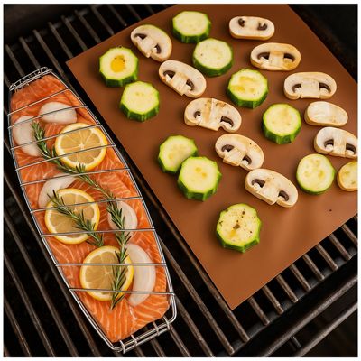 Imagen 2 del producto Set 2 Mat Parrillero Wayu Copper Series 40x33cm Asado BBQ