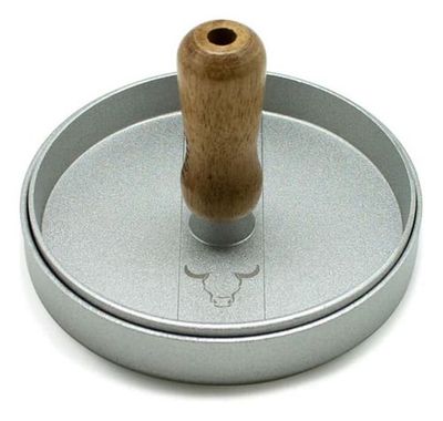 Imagen 2 del producto Prensa Molde Para Hamburgesas 11cm Cocina Wayu Asado Bbq Plateado