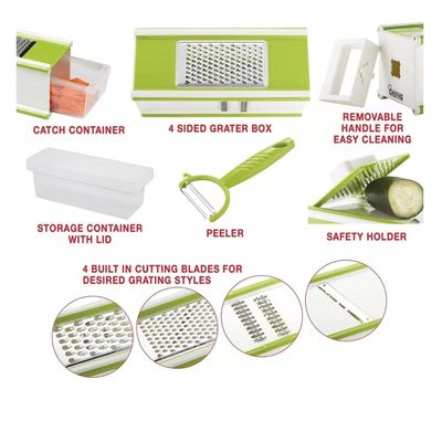 Imagen 2 del producto Set Picador Multifuncional De Verduras Verde 24cm