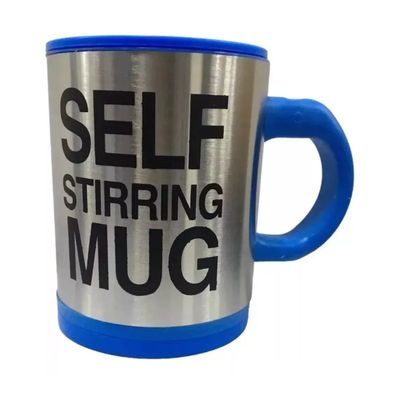 Tazón Mezclador Automático Azul 12cm Con Tapa Anti-Derrame