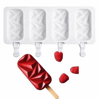 Molde Silicona Helado Figura Geometrica Paletas Reposteria