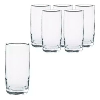 Imagen 2 del producto Set 12 Vasos Monterrey Transparente Largos Cristar 445 Ml
