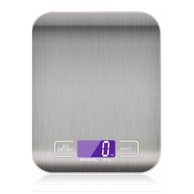 Balanza De Cocina Plateada 18cm Precisión Alta Calidad