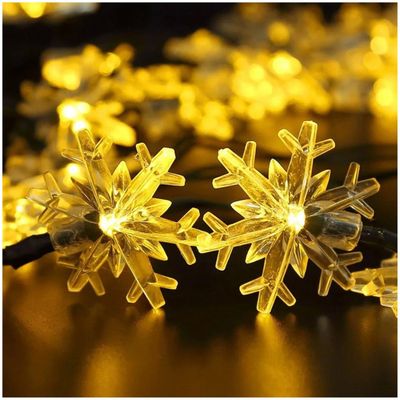 Imagen 2 del producto Set 3 Luces Navidad 4M Copo Nieve Solar Calida Decoracion