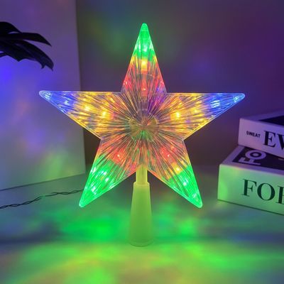 Imagen 2 del producto Set 3 Estrellas Punta Arbol RGB A Pilas 15cm Decoracion