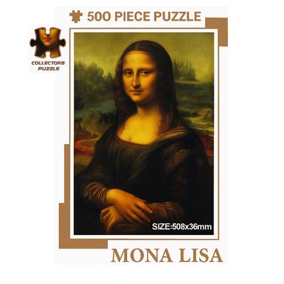 Imagen 2 del producto Rompecabezas Puzzle 500 Piezas Mona Lisa 50x36cm Entretenido