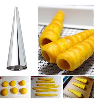 Imagen 1 del producto 3 Cachito Conico 12x3cm Acero Inoxidable Reposteria Cocina