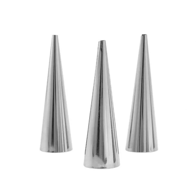 Imagen 2 del producto 3 Cachito Conico 12x3cm Acero Inoxidable Reposteria Cocina