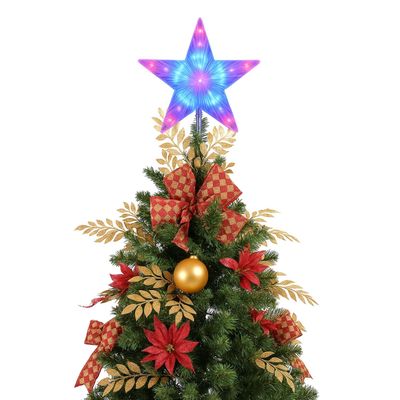 Imagen 2 del producto Set 6 Estrellas Punta Arbol RGB Navidad A Pilas Decoracion