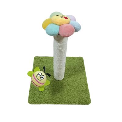 Imagen 1 del producto Torre Rascador Mascotas Gatos Tipo Columna Flores Y Abejas