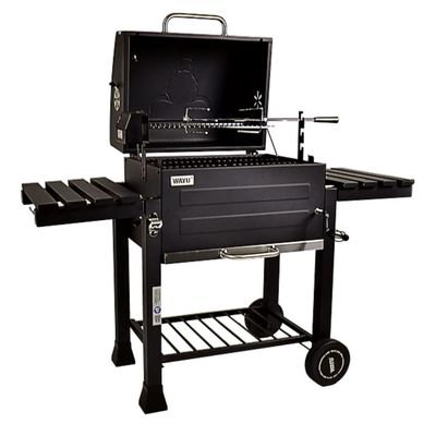 Parrilla A Carbon Con Spiedo Wayu Ruedas Bbq Grill Asados