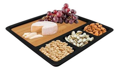 Imagen 1 del producto Tabla De Aperitivo Wayu Color Negro-café Negro