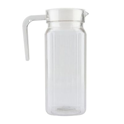 Jarra De Vidrio Agua Jarra De Jugo Jarra Con Tapa Vintage 1 Litro