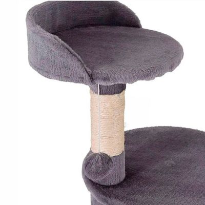 Imagen 2 del producto Rascador Repisa Para Gatos Torre De 4 Pisos Gatos 118cm Azul