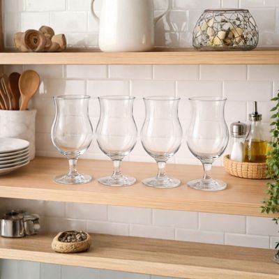 Set 4 Copas Cerveceras Premium Praga 442mL Cristar Beer