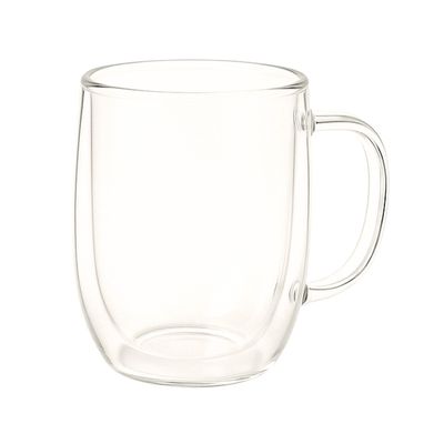 Tazon Vidrio Doble Pared 250mL Cafe Cappuccino Caliente