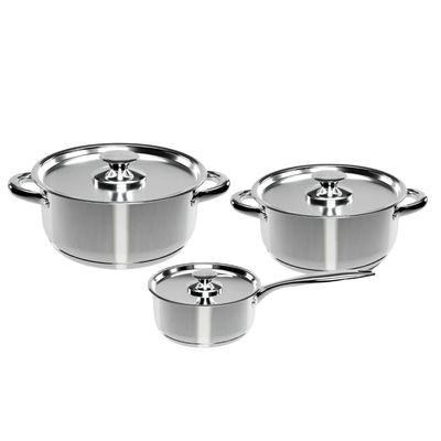 Bateria Cocina Wens 6 Piezas Acero Inoxidable Cocina 410-6SS