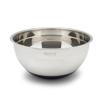 Bowl Ensaladera Acero Inoxidable Wayu 26 Cm Base Silicona