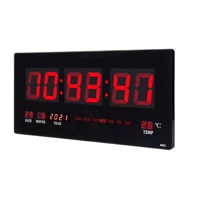 Imagen 2 del producto Reloj Digital Pared Led Jh4600 Fecha Temperatura Grande 47cm