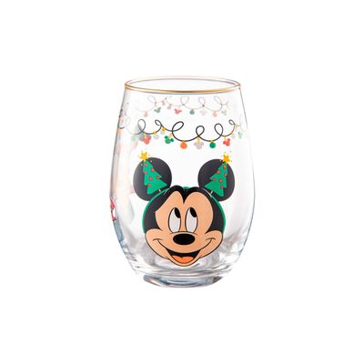 Imagen 2 del producto Set 2 Vasos Borde Dorado 550mL Navideño Infantil Menaje Keep