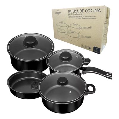 Imagen 1 del producto Juego Batería Ollas 7 Piezas Antiadherente