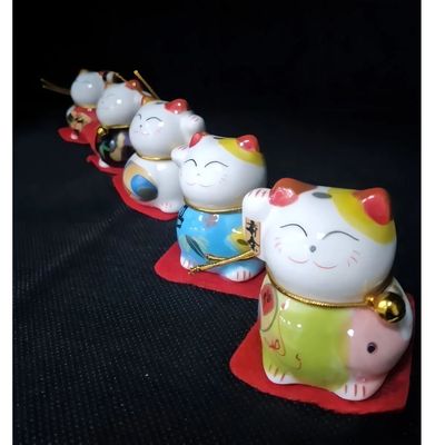Imagen 2 del producto Set Decorativo Maneki Neko Gatos de la Suerte Orientales