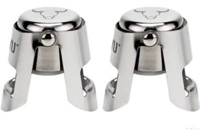 Imagen 1 del producto Set Sellador Tapon Espumante Champaña Wayu Premium Tragos Color Gris