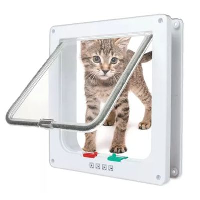 Imagen 1 del producto Puerta Mascotas Ajustable Pequeñas Ventana Transparente