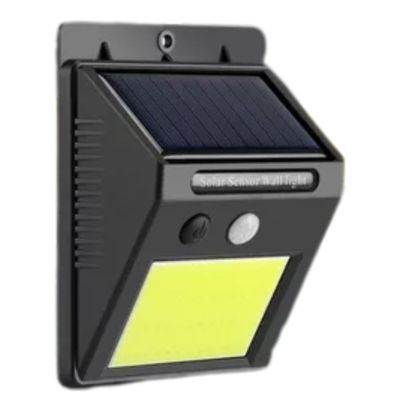 Luz Solar Led Pared 48 Leds 12cm Color Negro Eficiente