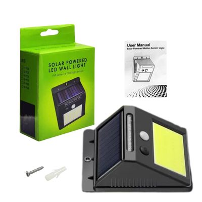 Imagen 2 del producto Luz Solar Led Pared 48 Leds 12cm Color Negro Eficiente