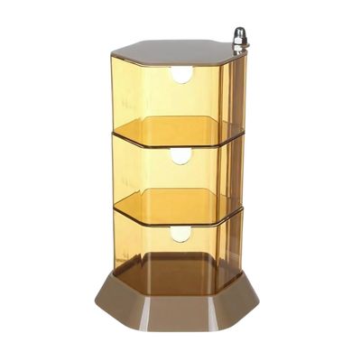 Caja 3 Niveles Almacenamiento Maquillaje Joyas Accesorios