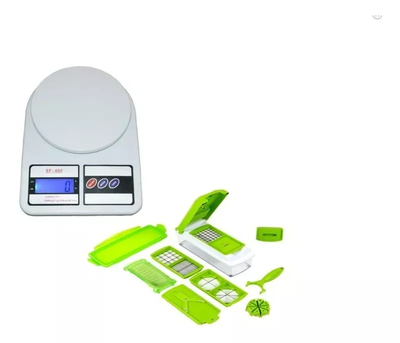 Imagen 1 del producto Balanza Digital De Cocina + Picador De Verduras