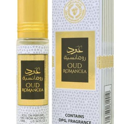 Oud Romancea 10 ML Roll On Perfume Oil For Woman - Ard Al Zaafaran (Aceite Libre De Alcohol)