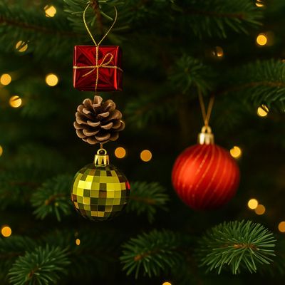 Imagen 2 del producto Set 48 Adornos Navideños Decoración Rojo Esfera 5cm Hogar