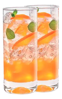 Set 12 Vasos Altos Manhatan Cristar Tragos 450 Ml