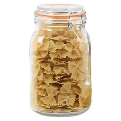 Imagen 2 del producto Frasco Vidrio Allegra Tapa Hermética 1450mL Transparente Contenedor