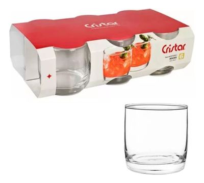 Imagen 2 del producto Set 12 Vasos Monterrey Transparente Cortos Cristar 296 Ml