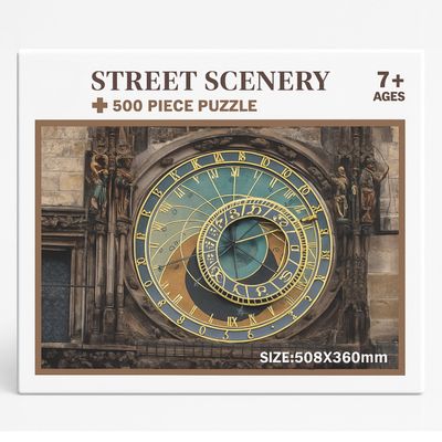 Imagen 2 del producto Rompecabezas Puzzle 500 Piezas Reloj de Praga 50x36cm